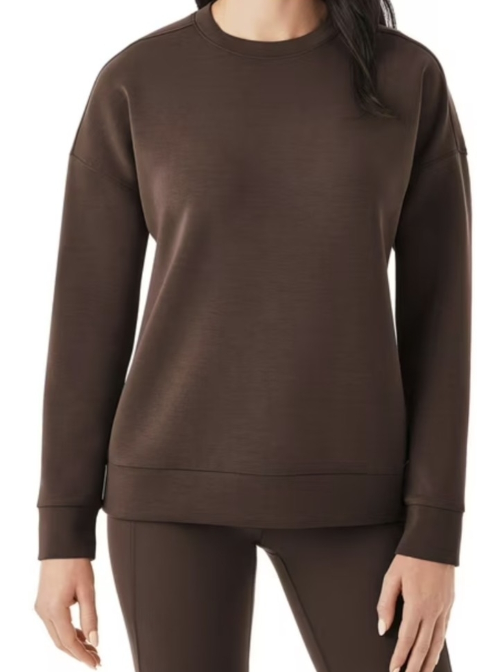Members Mark Super Soft Crewneck Sweatshirt in Brown